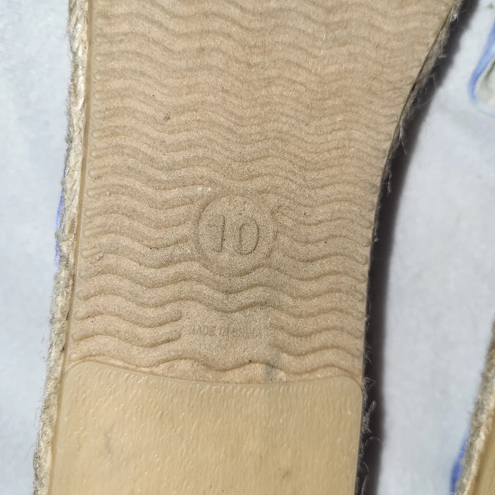 Soludos Tie Dye Blue Espadrille Women's Size‎ 10